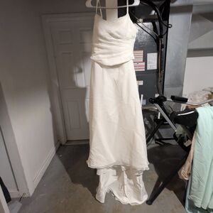 Alfred Angelo White High Low Dress